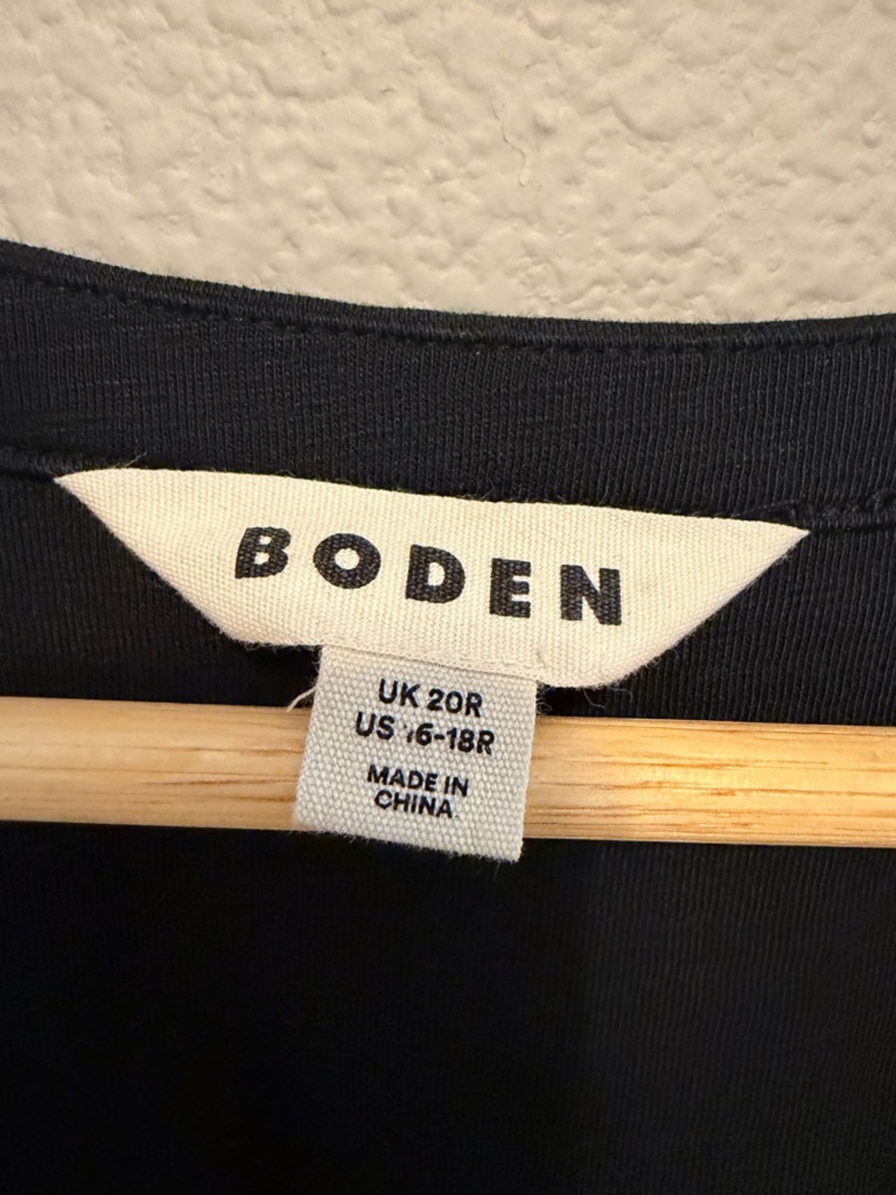 Boden Sofia Trim Jersey Midi Dress Black 16-18R - Picture 9 of 13